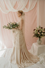 Load image into Gallery viewer, Aurora blush sparkly crystal veil