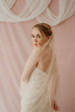 Load image into Gallery viewer, Aurora blush sparkly crystal veil