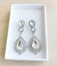 Load image into Gallery viewer, bridal crystal earrings
