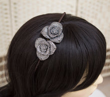 Load image into Gallery viewer, silver bridal headband
