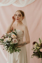 Load image into Gallery viewer, Aurora blush sparkly crystal veil
