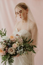 Load image into Gallery viewer, Aurora blush sparkly crystal veil
