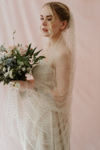 Load image into Gallery viewer, Aurora blush sparkly crystal veil
