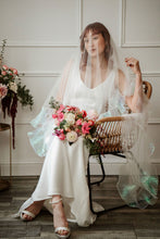 Load image into Gallery viewer, Odette ruffle veil with blusher
