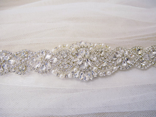 pearl bridal belt