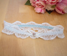 Load image into Gallery viewer, blue bridal garter
