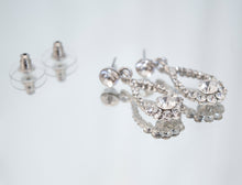 Load image into Gallery viewer, Swarovski crystal bridal drop earrings
