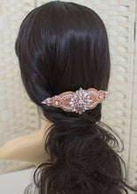 Load image into Gallery viewer, rose gold bridal comb
