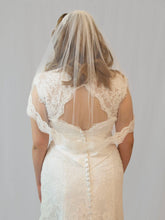 Load image into Gallery viewer, Short lace edged veil, Ava
