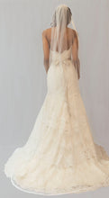 Load image into Gallery viewer, Satin edged single layer wedding veil, Audrey
