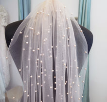 Blush bridal veil discount
