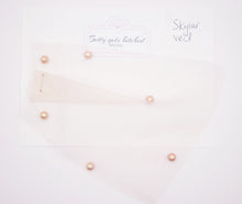 Load image into Gallery viewer, Skylar blush pearl short veil fabric sample
